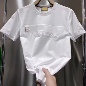 Men Designer T-Shirt رجال وقميص نسائي حرف عصري مطبوع حول الرقبة بالأبيض والأسود القميص القميص القميص الضخم تي شيرت