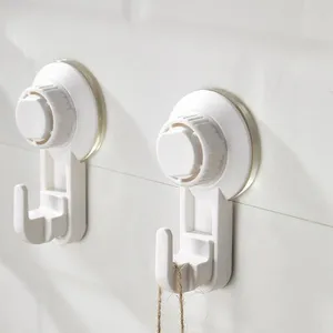 Kitchen Storage Traceless No Punching Vacuum Suction Cup Self-adhesive Sticky Hook For Bathroom Clothes Hanging