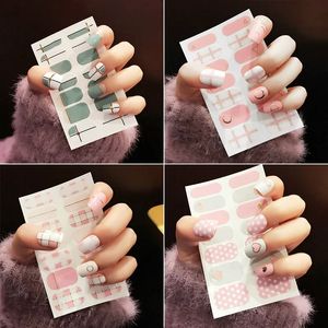 1pc adesivo Korea Styles Integralda -impermeabilizados adesivos de unhas de unhas geométricas Dots abstrata pop art artes manicure