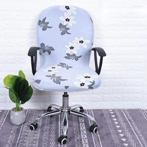 Chair Covers Washable Cover Computer Seat Protector Polyester Removable Stretchable Multicolor Slipcover Office Swivel Decor