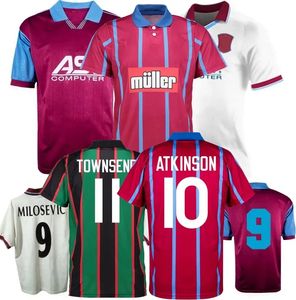 1993 1994 1995 1996 1997 Aston retro soccer jersey SAUNDERS ATKINSON McGrath TOWNSEND YORKE Milosevic SOUTHGATE EHIOGU VilLaS vintage classic football shirts