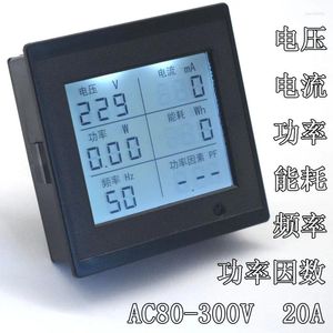 Kitchen Storage Ac Voltage Current Power Meter Frequency Factor Detector Display 220V Liquid Crystal Digital