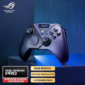 Kontrolery gier Joysticks Asus Rog 2.4G bezprzewodowe Raikiri Pro PC PC Board Gaming Controller Wszechstronny łączność dla Xbox Series X PC Console Q240407