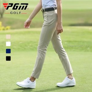 PGM WOMENS Casuals Casual Golf Slip Pants Fit Golf Ladies Pantaloni a vita alta estate Pantaloni sportivi traspiranti rapidi XS-XL 240326