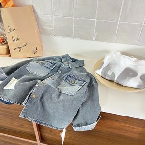 Giackets Kids Jacket Spring 2024 Versione coreana Coat Denim Wholesale