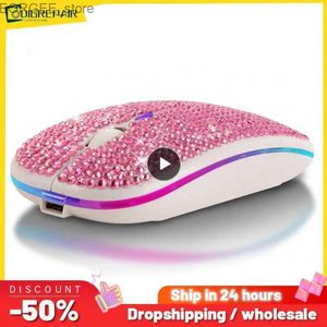 Mice Wireless Mouse Dual Mode Charging Luminous 2.4G USB Mouse Portable For Tablet Phone Computer Gift Y240407