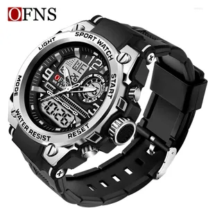 Orologi da polso Ofns Luxury G Style Men Watch Digital Military Sports Orologi Dual display Waterproof Electronic Owatch da polso Relogio Masculino