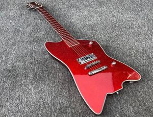 Gretch G6199 Billy Bo Jupiter Big Sparkle Gold Red Thunderbird E -Gitarre Metallic Red Fingerboard TV Jone Pickup Round Inp3393988
