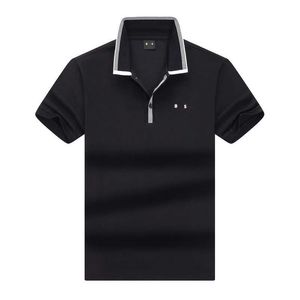 Boss Polo camisa masculina camisetas t camisetas de golfe casual Camiseta de golfe pura Camiseta curta de algodão