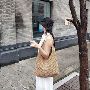 Evening Beach Bags Summer Grass Woven Bag for Women Fashion Handmade Large Capacity Versatile Single Shoulder Leisure