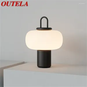 Table Lamps OUTELA Postmodern Lamp Simple Design LED Creative Desk Light Decorative For Home Bedroom Living Room