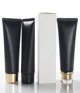 Empty Plastic Bottles 100ml Portable Travel Tubes Squeeze Cosmetic Containers Cream Lotion Black Cosmetic Refillable2616798