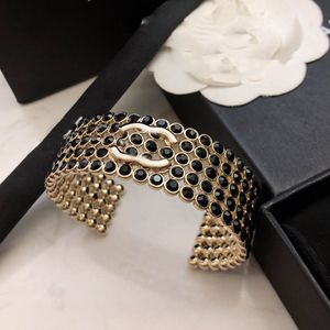 Designer Mulher Homens Chanells Bangle Luxury Fashion Brand Letter C Bracelets Mulheres Bracelete Aberta Jóias Gold Cuff CCLIES 84767