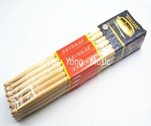 12 paia di tamburi ovali in legno in legno di acero Niko 5A Drumsticks Woles4230154