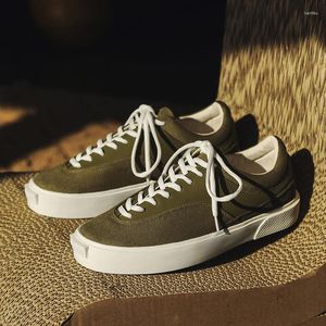 Casual Shoes Retro Men's Canvas Low Platform Vulcanized For Men Comfortable Lace-Up Skateboard Sneakers Man Espadrilles