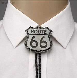 Bolo Ties Bolo krawat z 66 -literowym wzorem Kowboy dwa kolory 240407