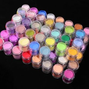 Flüssigkeiten 10g*12 pcs Farben Acrylpulver professioneller Acrylnagelverlängerung Pigment rosa Nacktgold Acrylpulver Nagel Französisch Maniküre