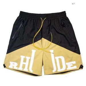 Projektantki Męskie spodenki Rhude Shorts Summer Fashion Beach Pants Mężczyźni Wysokiej jakości streetar