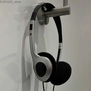 Handy -Ohrhörer Y2K Personalisierte Retro -Ohrhörer Blau schwarzer Modestil Ohrhörer mit 3,5 mm Ohrhörern an den Ohren Y240407