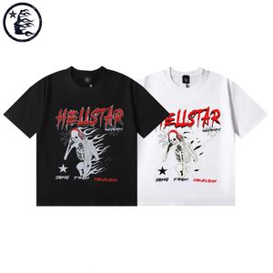 Hellstar Designer Mens T camisetas de mangas curtas Roupas de designer Mulheres 2024 Novo processo de impressão