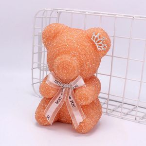 Dekorative Blumen 25 cm Teddybär Kristallband