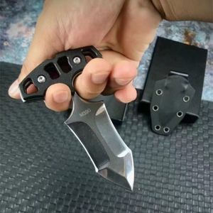 Riflessione notturna Push Knife Hand Stab Tactical Rescue Pocket Fite Knife Hunting Hunting EDC Survival Tool Knives A2944