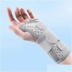 Handgelenkstützschicht abnehmbare doppelte Aluminiumplatte Nylon Arthritis Armband Klammer Hand Drop -Entbindung Sport im Freien Sportler Outy4b