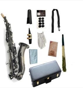 Curved Soprano Saxophone B Flat Matt Black Plated Musical Instrument Professional With Case Mouthpiece Accessories9704041