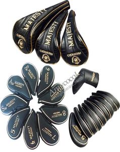 Cała nowa majestat Maruman Full Golf Headcover Wysoka jakość Golf Wood Overcover i Irons Putter Driver Clubs Cover S2512260