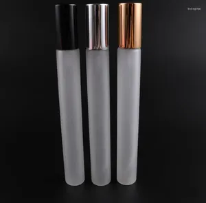 Garrafas de armazenamento garrafa de perfume 20 ml de vidro fosco spray vazio atomizador escravizador GLOD VIALS RECIMENTO COSMETIC SN1822
