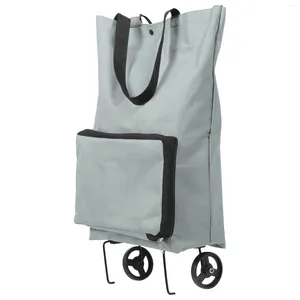 Aufbewahrungstaschen tragbare Einkaufsschleppsack -Klappräder Lebensmittel Tasche Handwagen Trolley -Karren PVC -Karren