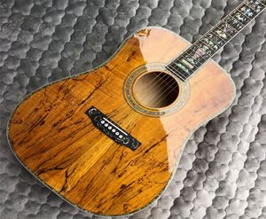 Nowa wysokiej jakości wysokiej jakości gitara akustyczna prawdziwa skorupa na ciele i podstrunnicy luksusowa gitara Good Guitars7821117