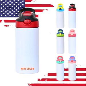 Hot Selling 12oz Baby Warmer Stainless Steel Insulated Sublimation Blanks Flip Top Kids Water Bottle Bottles for School