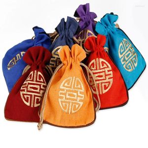 Embrulhe de presente 20pcs estilo chinês Bolsa de empacotamento de bolsas de embalagem bolsa bolsa