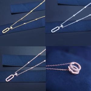 925 Sterling Silver French Luxury Mesh Necklace sika Classic Jewelry Series Three Event Diamond Move Diamond Women's necklace