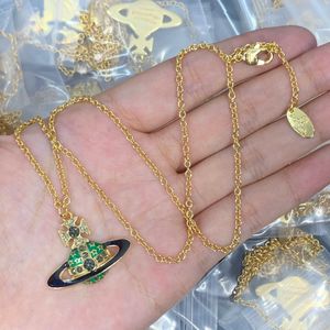 NEW designed Willa bas relief pendant necklace Saturn women crystal-encrusted orb safety pin motif Wedding jewelry sets Designer Jewelry N0251
