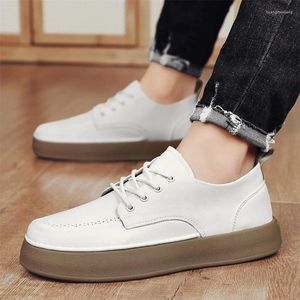 Scarpe casual in pelle bianca Slip su mocassini morbidi non traspiranti piatti da guida per spostamento di lavoro a piedi da ufficio mocassin homme