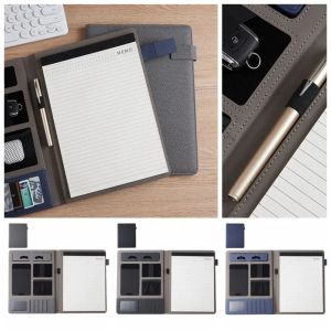 Padfolio -Vertragsdatei Ordner A4 Konferenz Ordner Papier Organizer Verhandlungen Notepad Manager Notepad Schreiben Tablet Leder