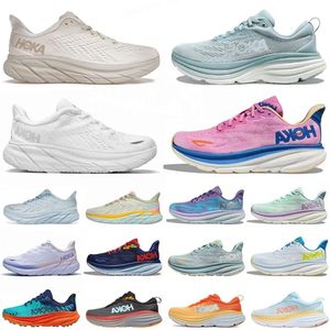 Clifton Classic 8 9 кроссовок Top Womens Mens Bondi 8 Спортивный дизайнер Hokah кроссовки Hokahs поглощающие дорожную моду Mens Mens Top Women Men Size 36-47