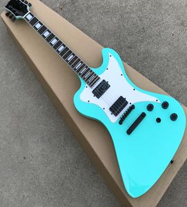 Custom Shop Light Green Rd Electric Guitar Black Hardware Mahogny Body Guitarra hela detaljhandeln All Färg finns tillgängliga1447226