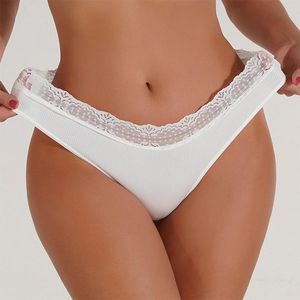 Women's Panties Briefs For Girls Comfortable Seamless Lace Pure White Breathable Underwear Ropa Interior Sexys Mujer