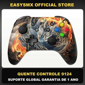 Controladores de jogo Joysticks Easysmx 9124 Placa de jogos sem fio Bluetooth Joystick Switch Controller Compatível com switches pcs smartphones q240407