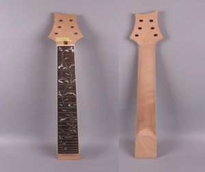 Electric guitar neck replacement 24 Fret 255 inch Mahogany Vine Inlay P275572686137691