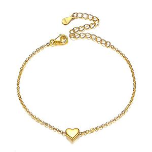 Vendita calda a forma di cuore personalizzato in metallo personalizzato con un piccolo cuore di pesca, braccialetto fresco e braccialetto femminile