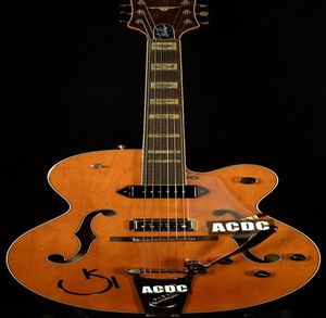 G6120DSW Vintage Select Edition 1962 Chet Atkins Country Gentleman Orange Hollow Body Jazz Guitar Electric Gold Pickugard BIGS BRI3073655
