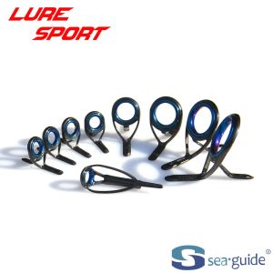 Rods SeaGuide HBXQESG16 HBXAEST6 BLÅ RING 9PC GUIDE SET Rostfritt stål Rod Byggnadskomponent Reparation Diy Accessory