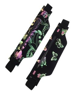 Designers Butterfly Printing Bags Fashion Ultrathin Waist Outdoor Bag Colorful Shoulder Belt Purse Pocket Mushroom Handbags Fanny 2523689