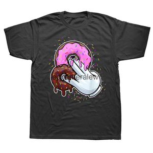 Herr t-shirts roliga 2 i rosa 1 The Stink I donut sex instruktion humor skämt t-shirt grafisk bomull kort ärm födelsedagspresent t-shirt h240407