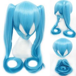 Comic wig cosplay wig plum blossom cherry blossom anime tiger mouth clip double ponytails