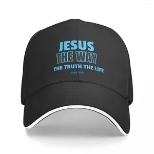 Boll Caps Jesus som sanningen Life John 14: 6 Baseball Cap Fashionable Thermal Visor Hood Trucker Hats för män Kvinnor